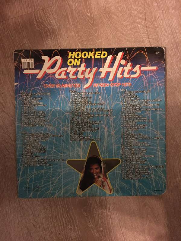 Hooked on Party Hits -  Double Vinyl LP Record - Opened  - Very-Good- Quality (VG-)
