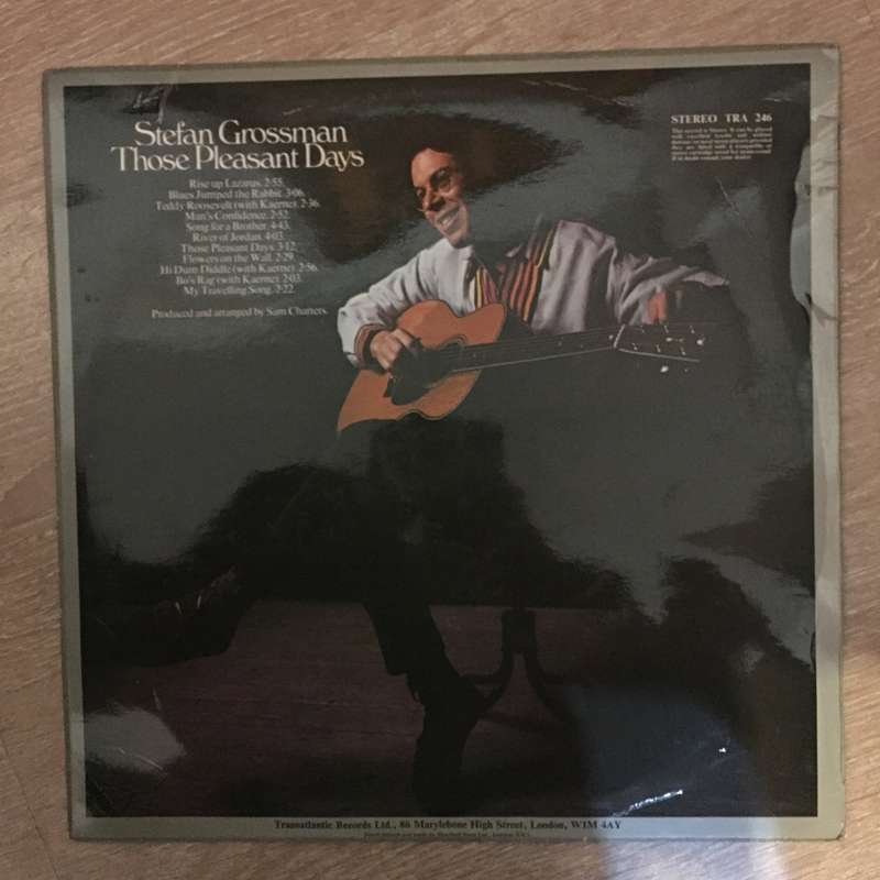 Stefan Grossman  Those Pleasant Days - Vinyl LP Record - Opened  - Very-Good+ Quality (VG+)