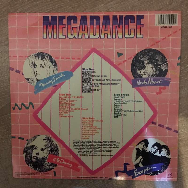 Megadance - Vol 2 (Sandra/OMD/Erasure..) - Double Vinyl LP Record - Very-Good+ Quality (VG+)