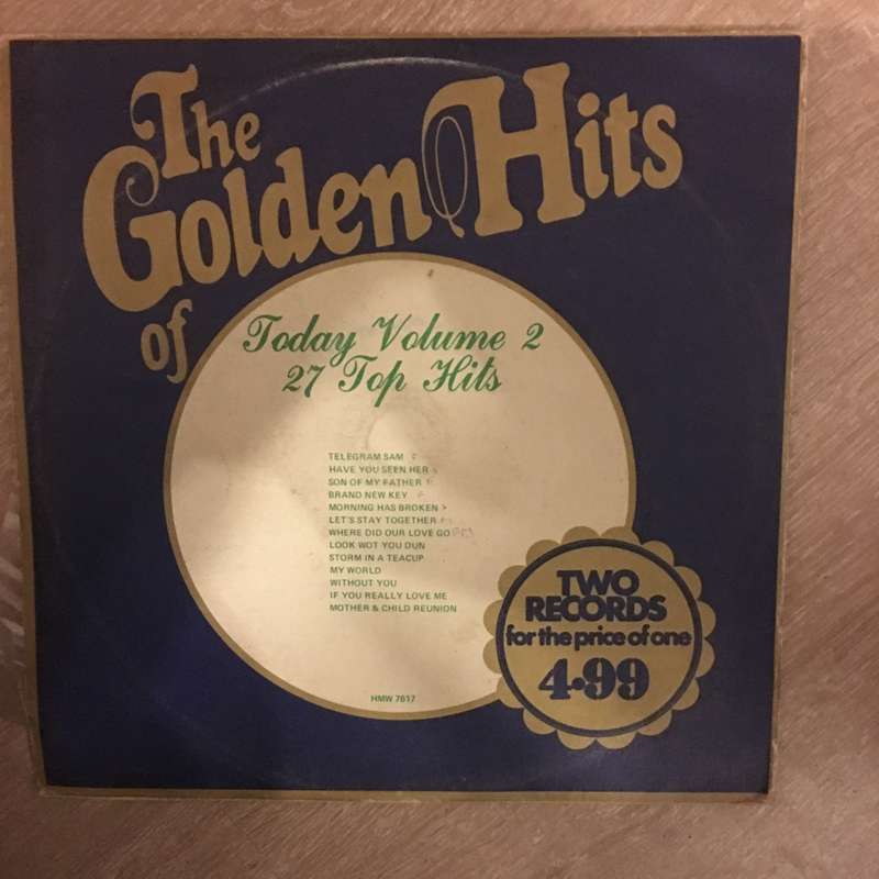 The Golden Hits of Today - Vol 2 - 27 Top Hits  -  Vinyl LP Record - Opened  - Very-Good+ Quality...