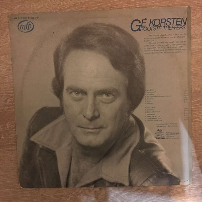 Ge Korsten Jerusalem - Vinyl LP Record - Opened  - Very-Good+ Quality (VG+)
