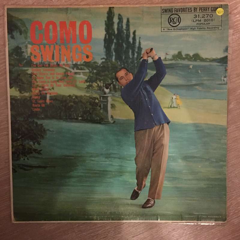 Perry Como  Como Swings -  Vinyl LP Record - Opened  - Very-Good+ Quality (VG+)