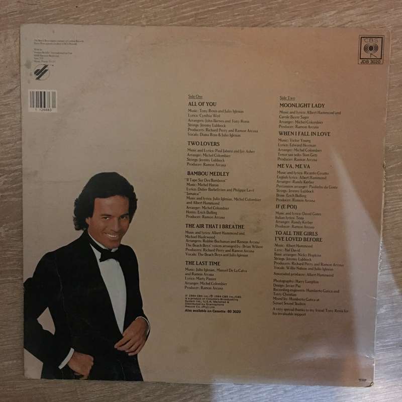 Julio Iglesias -1100 Bel Air Place - Vinyl LP Record - Very-Good- Quality (VG-)