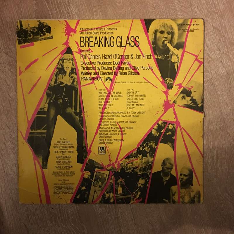 Hazel O'Connor - Breaking Glass - Vinyl LP Record  - Opened  - Very-Good+ Quality (VG+) Vinyl