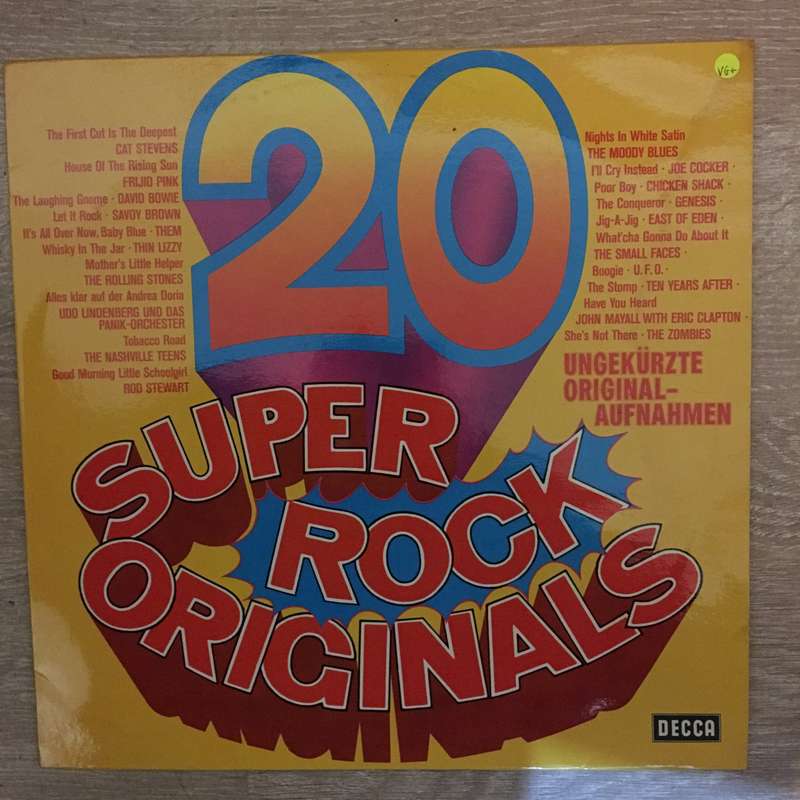 20 Super Rock Originals - Vinyl LP Record - Opened  - Very-Good+ Quality (VG+)
