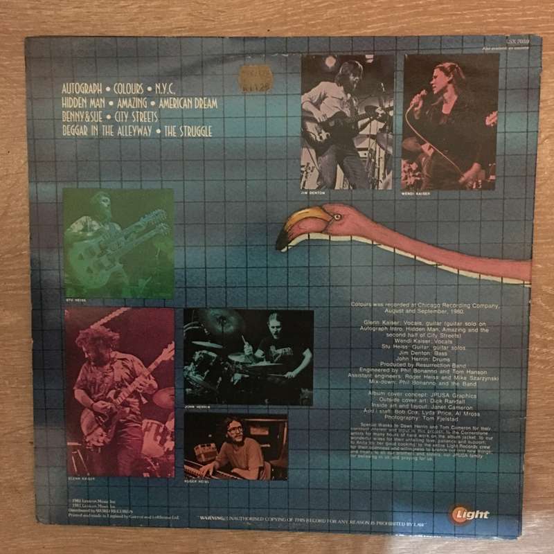 Resurrection Band  Colours- Vinyl LP Record - Opened  - Very-Good+ Quality (VG+)