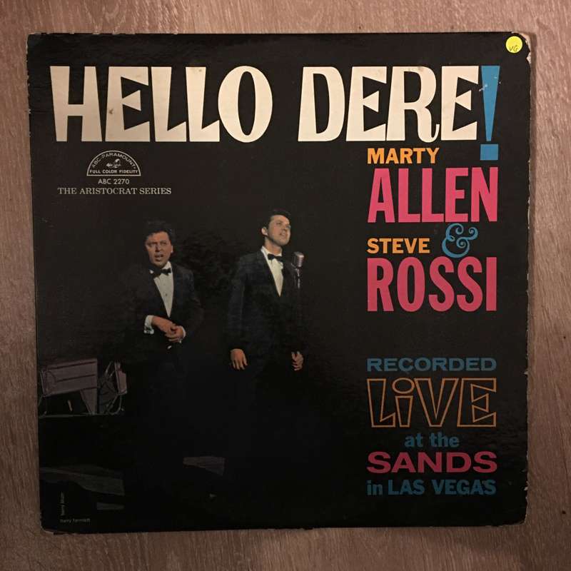 Hello Dere! Marty Allen and Steve Rossi Recorded Live at the Sands in Las Vegas  - Vinyl LP Recor...