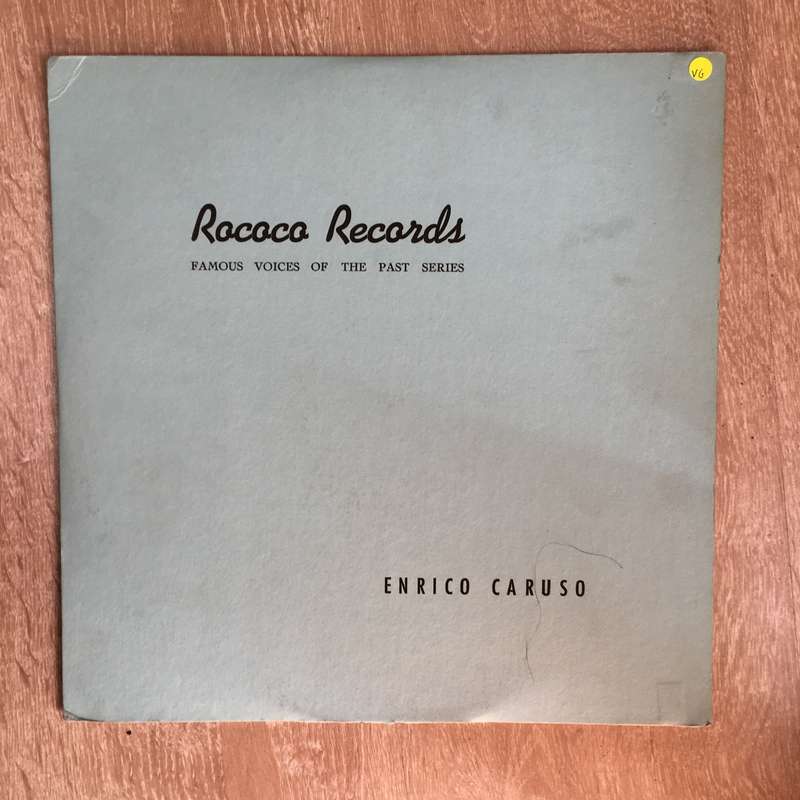 Rococo Records - Enrico Caruso - Vinyl LP Record - Opened  - Very-Good Quality (VG)