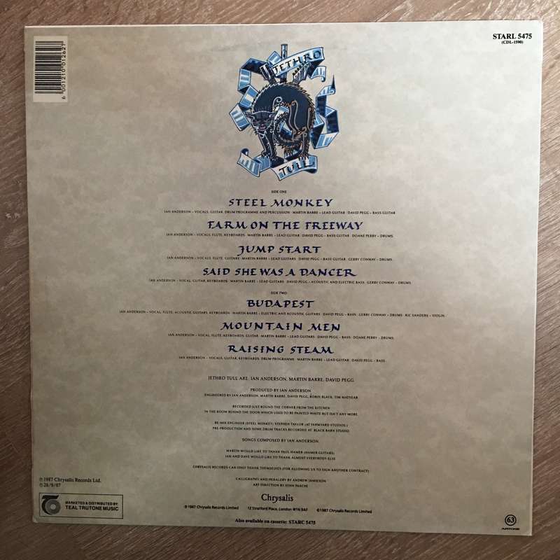 Jethro Tull - Crest Of  A Knave - Vinyl LP Record - Very-Good+ Quality (VG+)