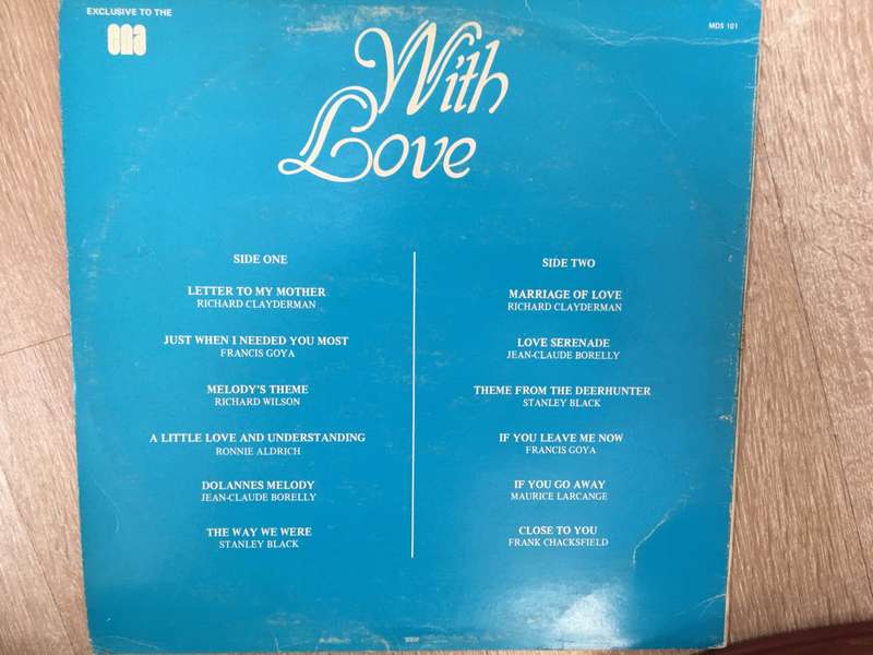 With Love - Romantic Legends - Exclusive Album - Vinyl LP - Opened  - Very-Good+ Quality (VG+)
