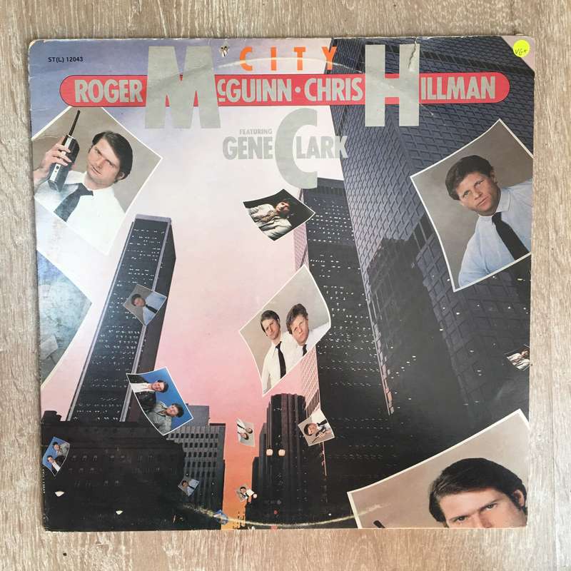 Roger McGuinn & Chris Hillman Featuring Gene Clark  City - Vinyl LP Record  - Opened  - Ver...