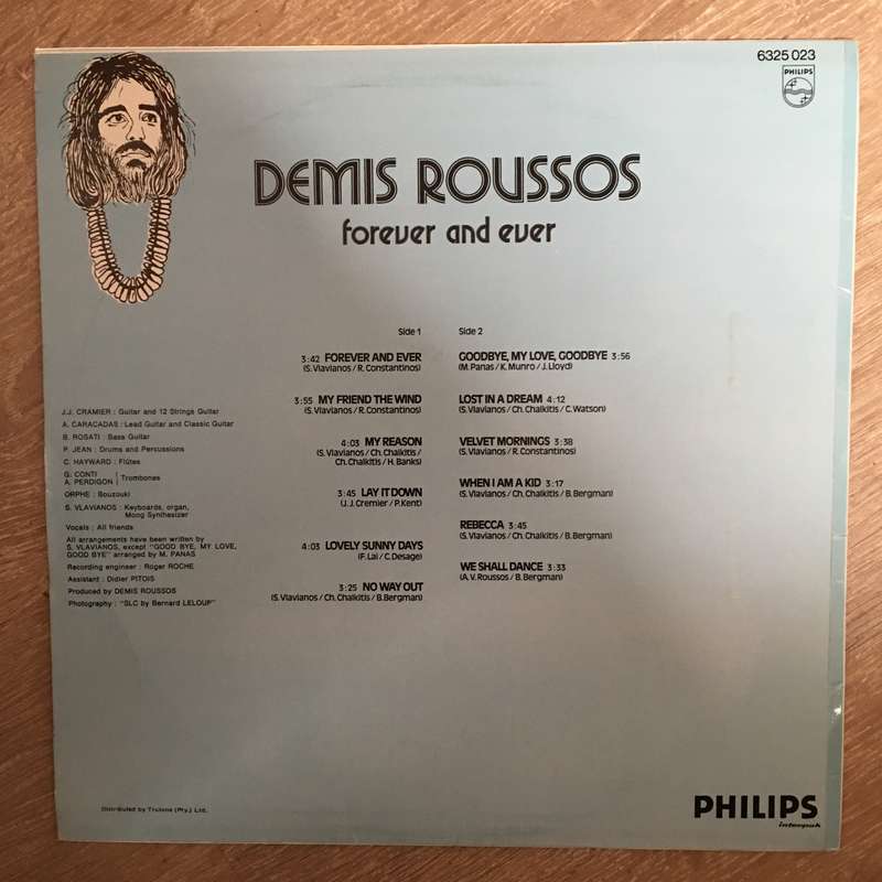 Demis Roussos - Forever and Ever - Vinyl LP Record - Very-Good+ Quality (VG+)