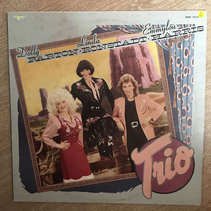 Dolly Parton, Linda Ronstadt, Emmylou Harris - Trio -  Vinyl LP Record - Very-Good+ Quality (VG+)