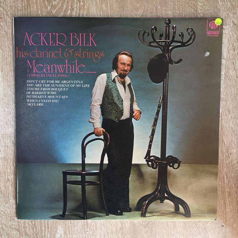 Acker Bilk His Clarinet & Strings  Meanwhile...... - Vinyl LP Record  - Opened  - Very-Good...