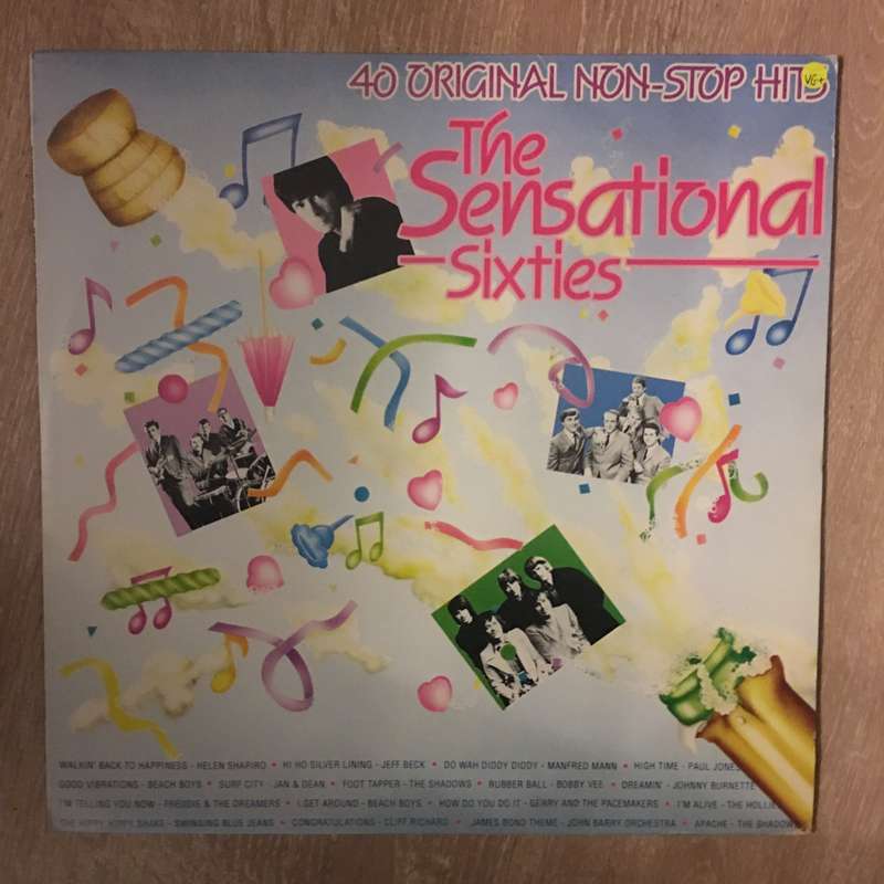 The Sensational Sixties - 40 Original Non-Stop Hits - Vinyl LP Record  (VG+)
