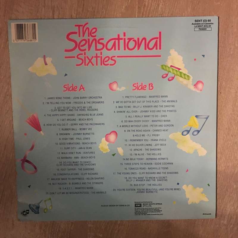 The Sensational Sixties - 40 Original Non-Stop Hits - Vinyl LP Record  (VG+)