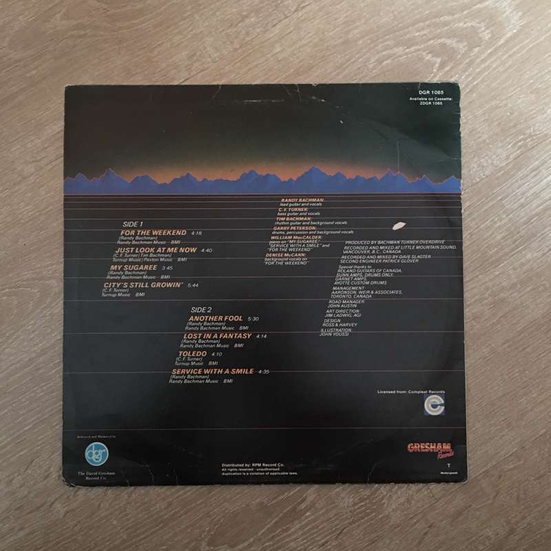 Bachmann Turner Overdrive - Vinyl LP Record  - Opened  - Very-Good+ Quality (VG+) Vinyl