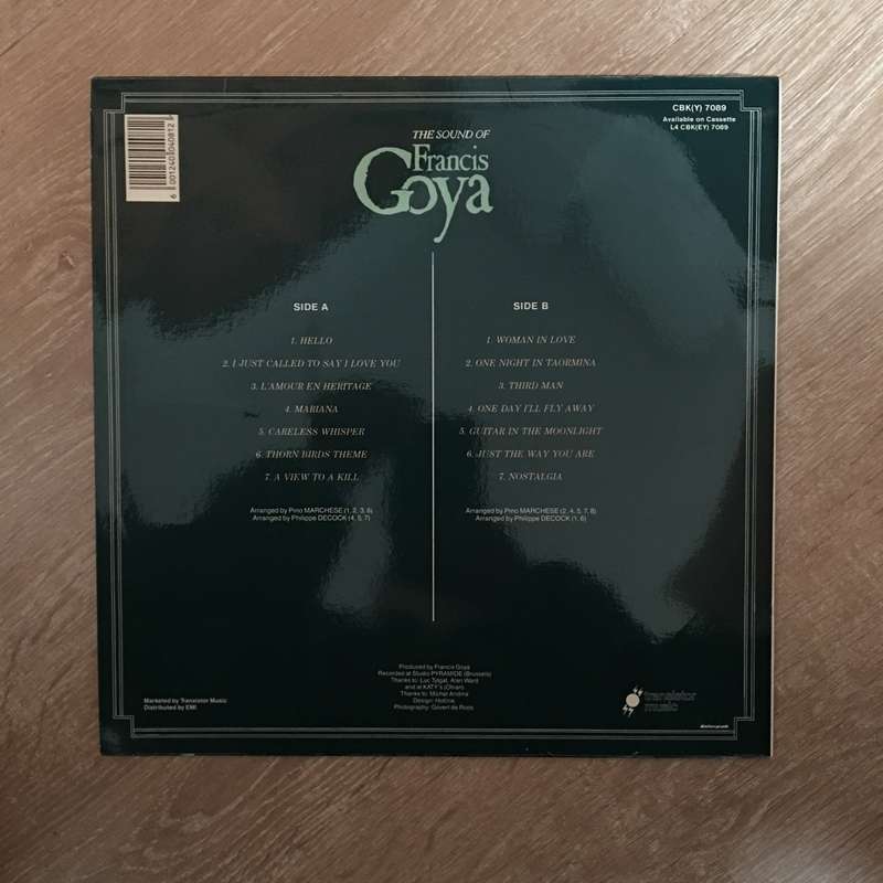 The Sound of Francis Goya - Vinyl LP Record  - Opened  - Very-Good+ Quality (VG+)