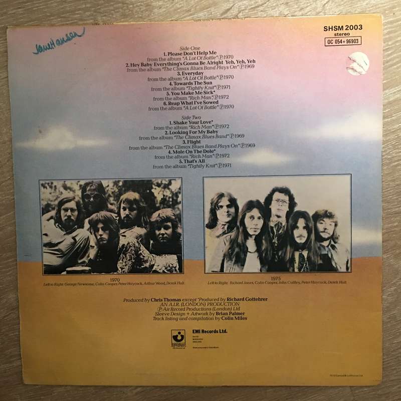 Climax Blues Band  1969 / 1972 - Vinyl LP Record - Opened  - Very-Good+ Quality (VG+)