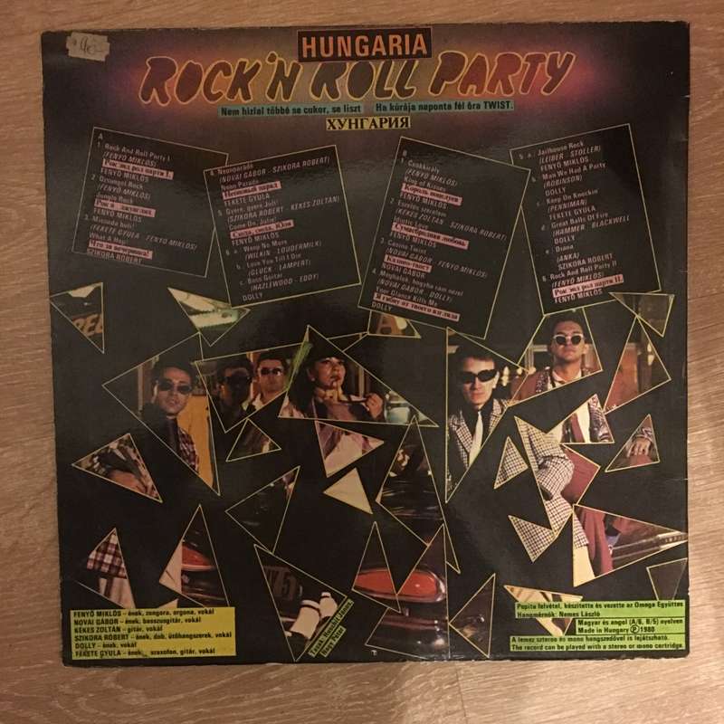 Hungaria  Rock 'N Roll Party - Vinyl LP Record - Opened  - Very-Good+ Quality (VG+)