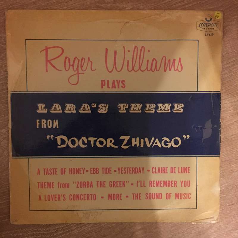 Roger Williams Plays Lara's Theme from Dr Zhivago - Vinyl LP Record - Opened  - Very-Good- Qualit...