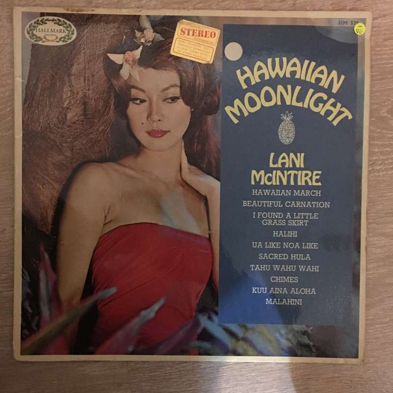 Lani McIntire  Hawaiian Moonlight - Vinyl LP Record - Opened  - Very-Good- Quality (VG-)