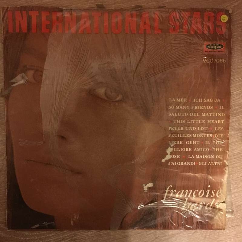 Francois Hardy - International Stars-  Vinyl LP Record - Opened  - Good Quality (G)