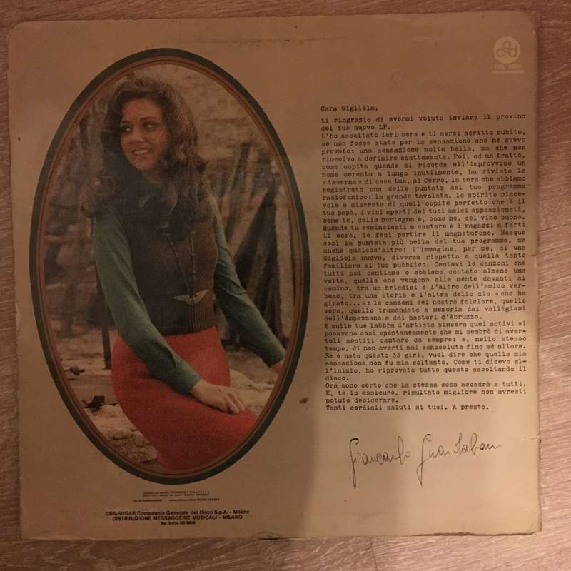 Gigliola Cinquetti  Cantando Con Gli Amici -  Vinyl LP Record - Opened  - Good Quality (G)