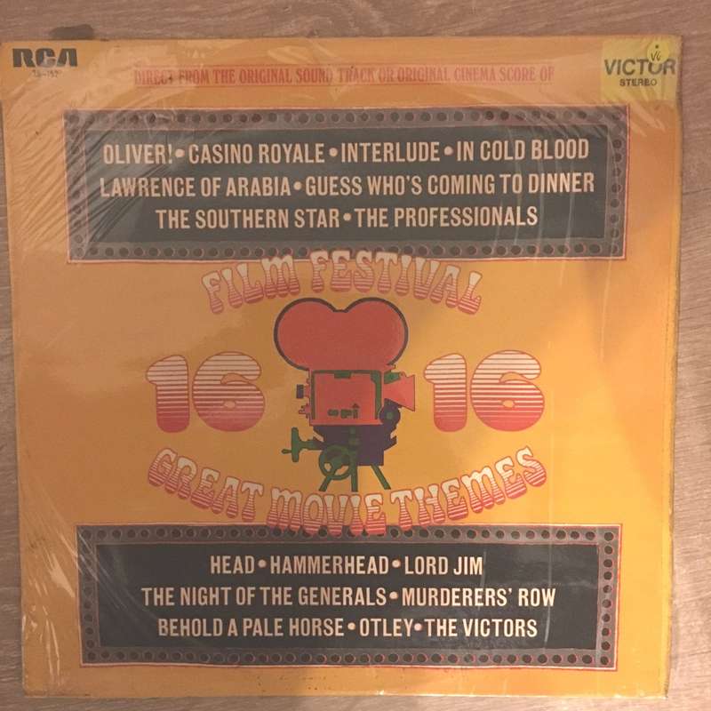 16 Great Movie Themes - Direct from the Original Soundtrack - Vinyl LP Record - Very-Good Quality...