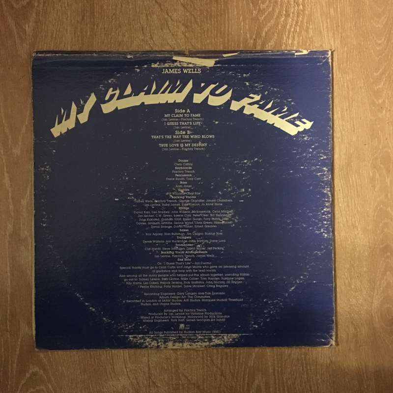 James Wells  My Claim To Fame  - Vinyl LP Record - Opened  - Very-Good- Quality (VG-)