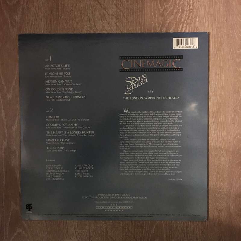 Dave Grusin - Cinemagic - Vinyl LP Record  - Opened  - Very-Good+ Quality (VG+)