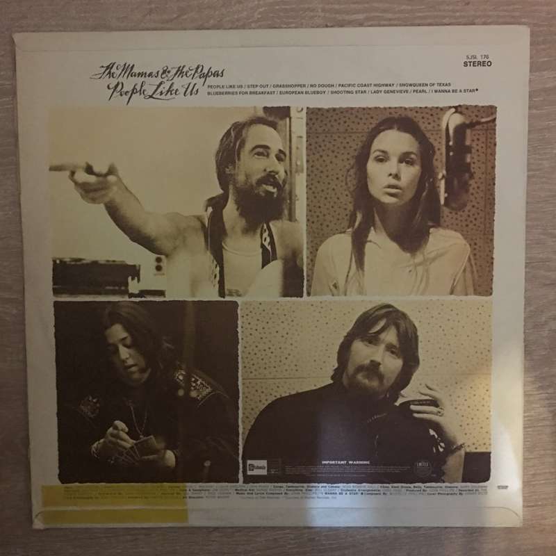 The Mamas & The Papas  People Like Us  - Vinyl LP Record - Opened  - Very-Good+ Quality (VG+)
