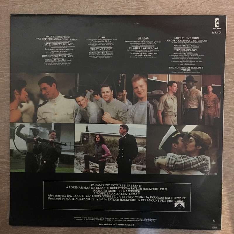 An Officer and a Gentleman - Original Soundtrack  - Vinyl LP Record - Opened  - Very-Good- Qualit...