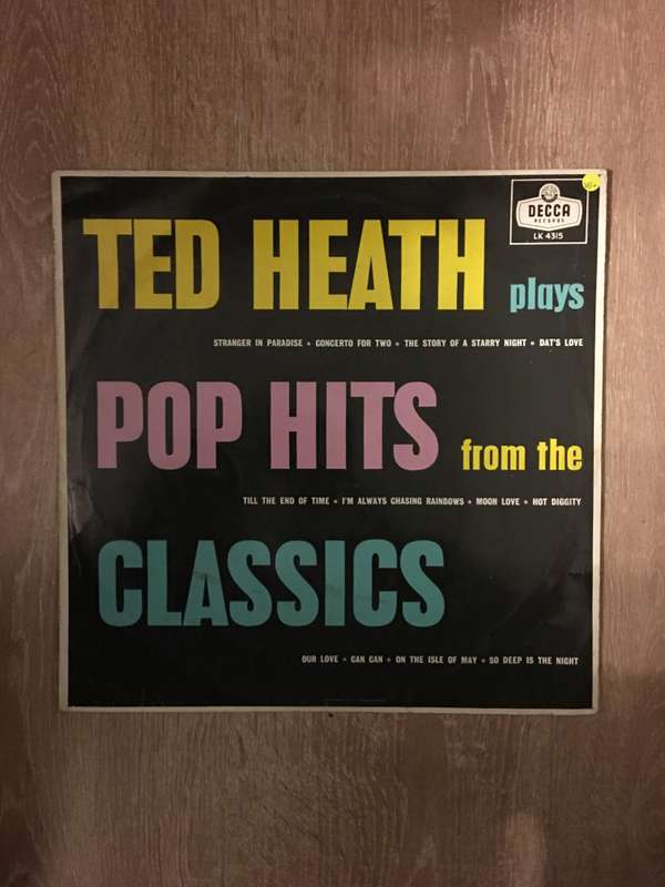 Ted Heath Plays The Pop Hits from The Classics - Vinyl LP Record  - Opened  - Very-Good+ Quality ...
