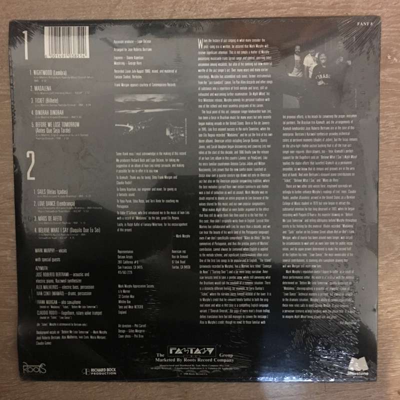 Mark Murphy  Night Mood - Vinyl LP - Sealed