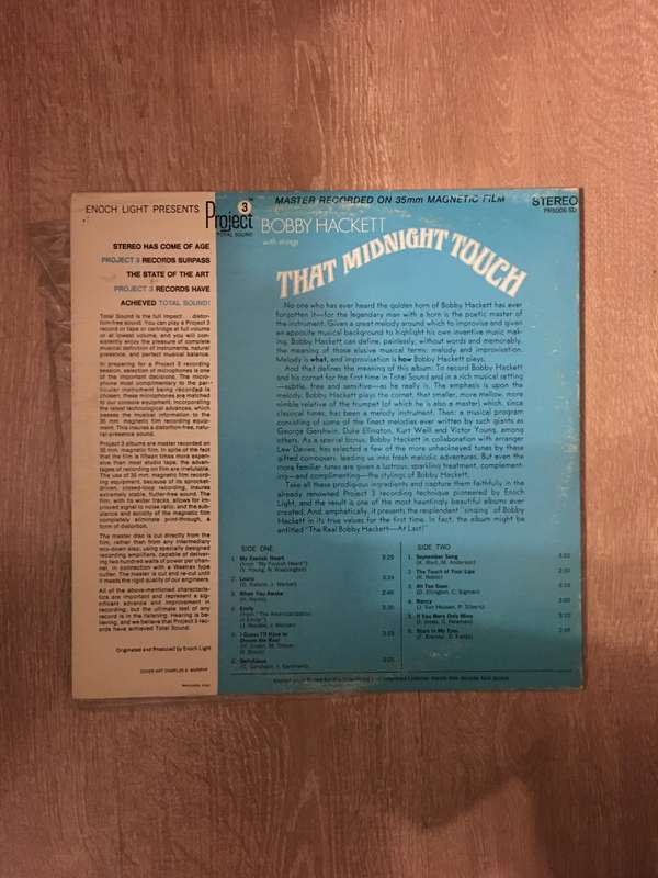 Bobby Hackett -That Midnight Touch - Vinyl LP Record - Opened  - Very-Good- Quality (VG-)