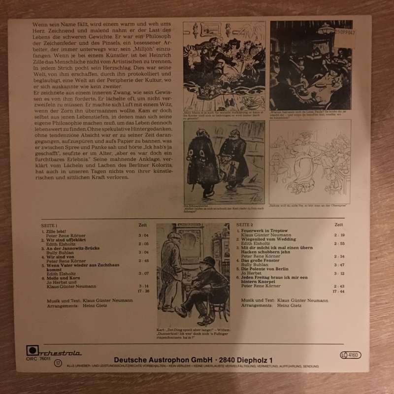 Various  Zille Sein Berlin - Vinyl  Record - Opened  - Very-Good+ Quality (VG+)