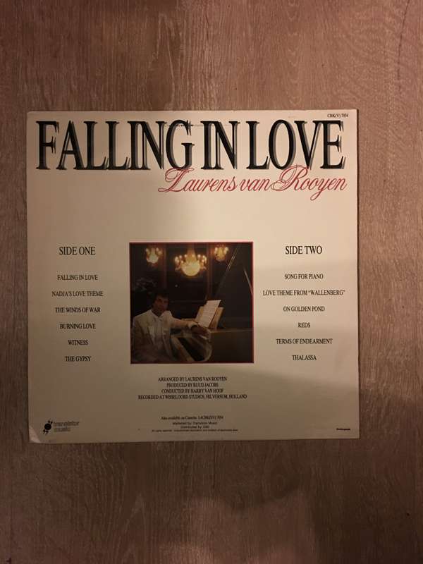 Laurens Van Rooyen - Falling In Love  - Vinyl LP Record  - Opened  - Very-Good+ Quality (VG+)