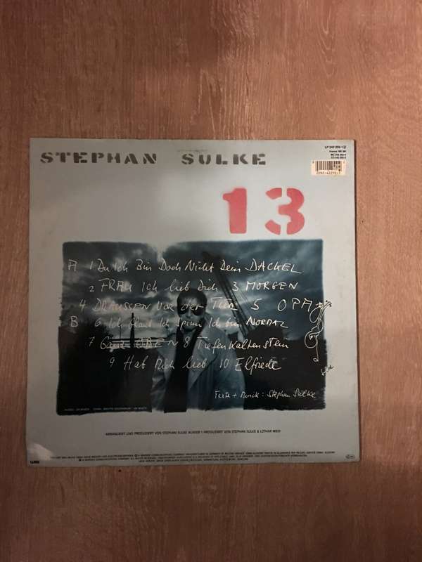 Stephan Sulke - 13 - Vinyl LP Record  - Opened  - Very-Good+ Quality (VG+)