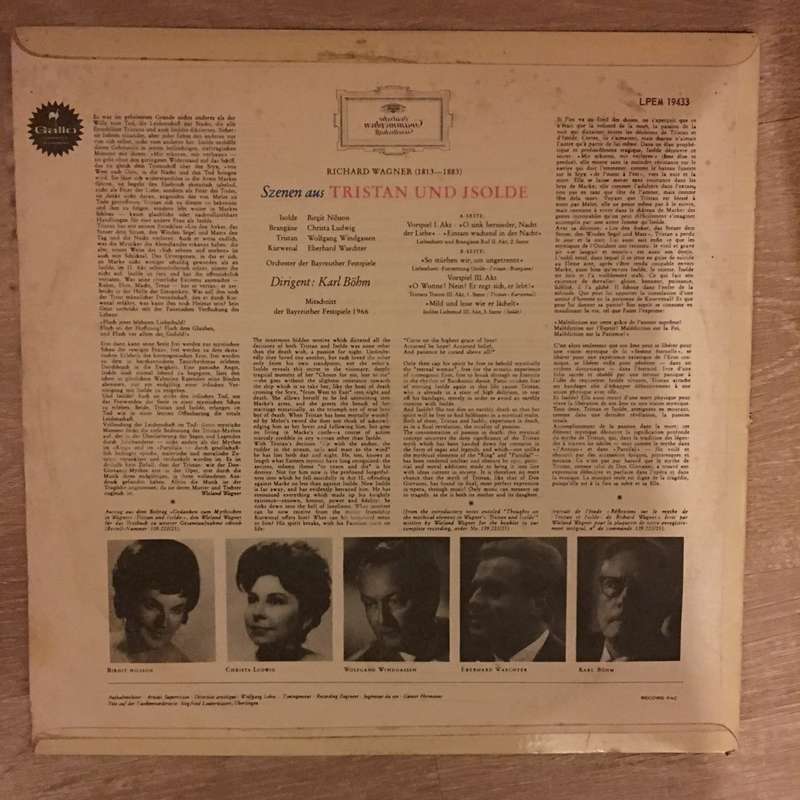 Wagner - Tristan Und Isolde - Karl Bohm 1966 - Vinyl  Record - Opened  - Very-Good+ Quality (VG+)