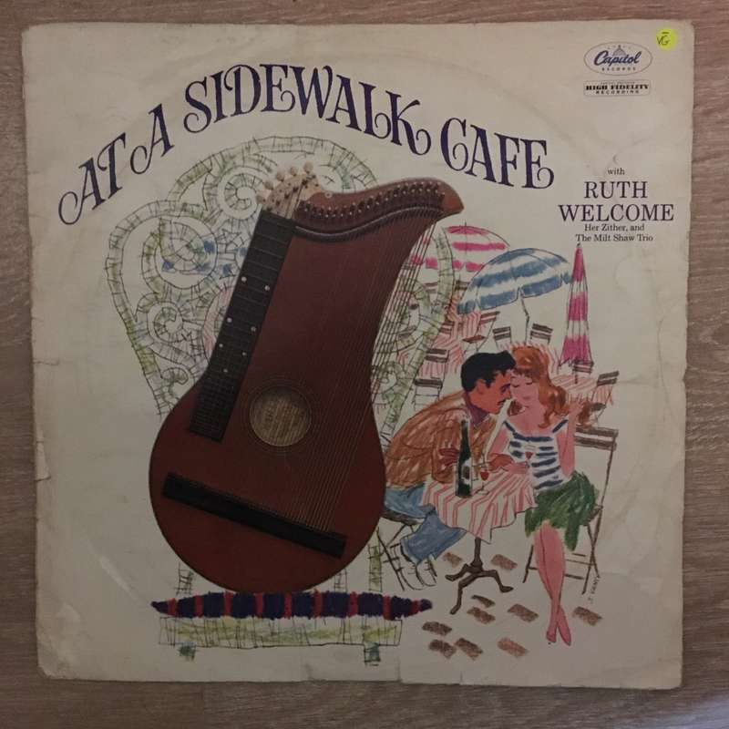 Ruth Welcome And The Milt Shaw Trio  At A Sidewalk Cafe - Vinyl LP Record - Opened  - Very-...