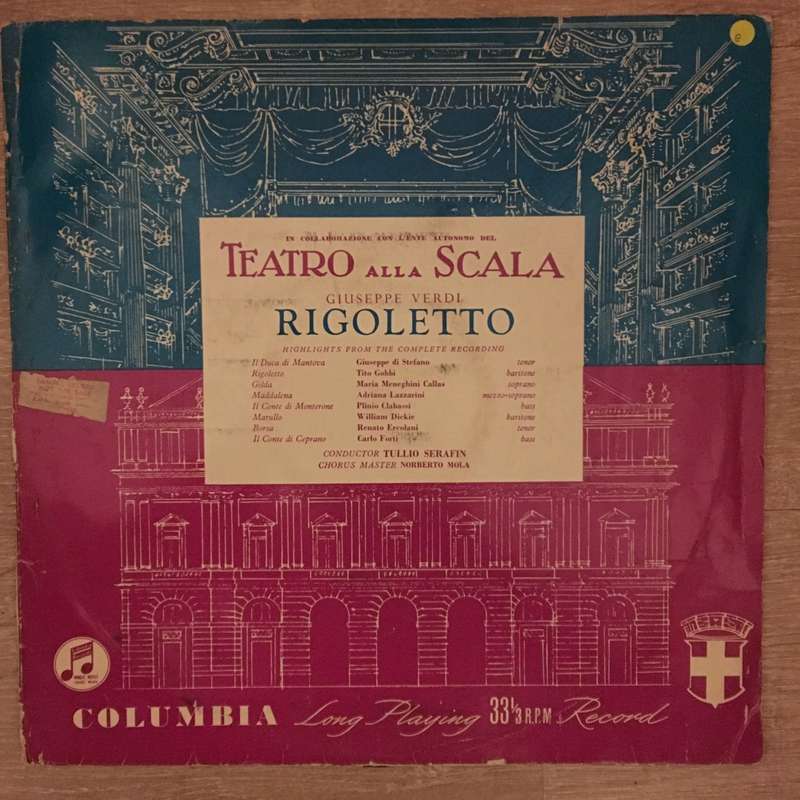Verdi - Teatro Alla Scala - Rigoletto  - Vinyl LP Record - Opened  - Good Quality (G)