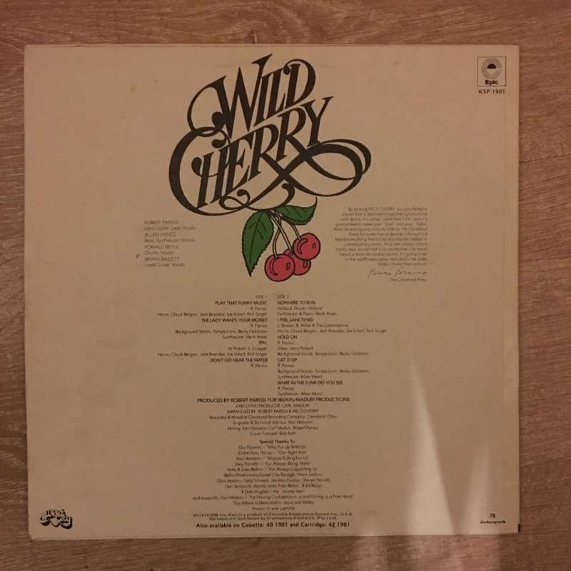 Wild Cherry - Play That Funky Music - Vinyl  Record - Opened  - Very-Good+ Quality (VG+)