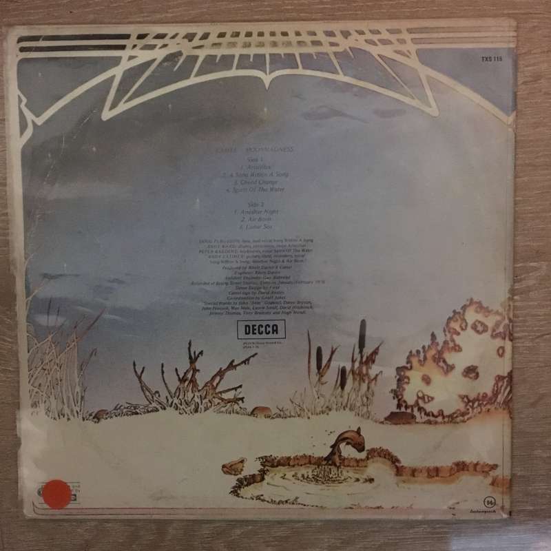 Camel  Moonmadness - Vinyl LP Record - Opened  - Very-Good- Quality (VG-)