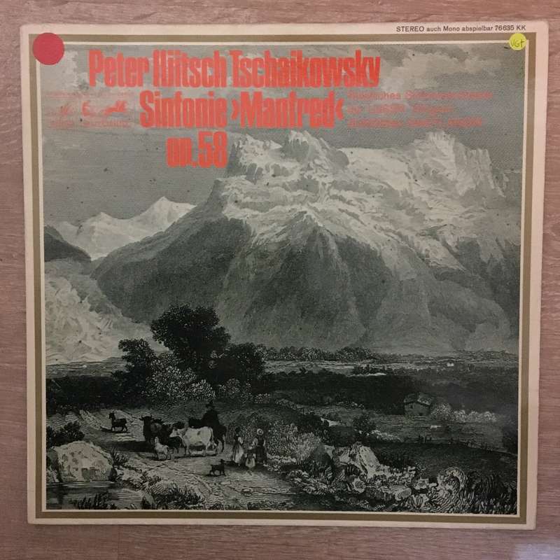 Tchaikovsky  Manfred Symphony, Op. 58 - Vinyl LP Record - Opened  - Very-Good+ Quality (...