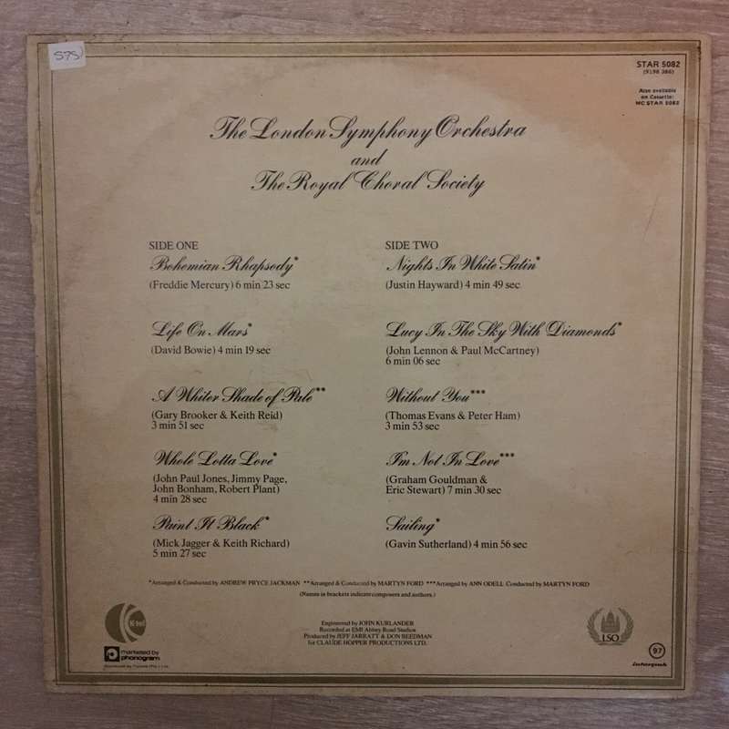 Classic Rock - The London Symphony Orchestra  -  Vinyl LP Record - Opened  - Very-Good- Quality (...