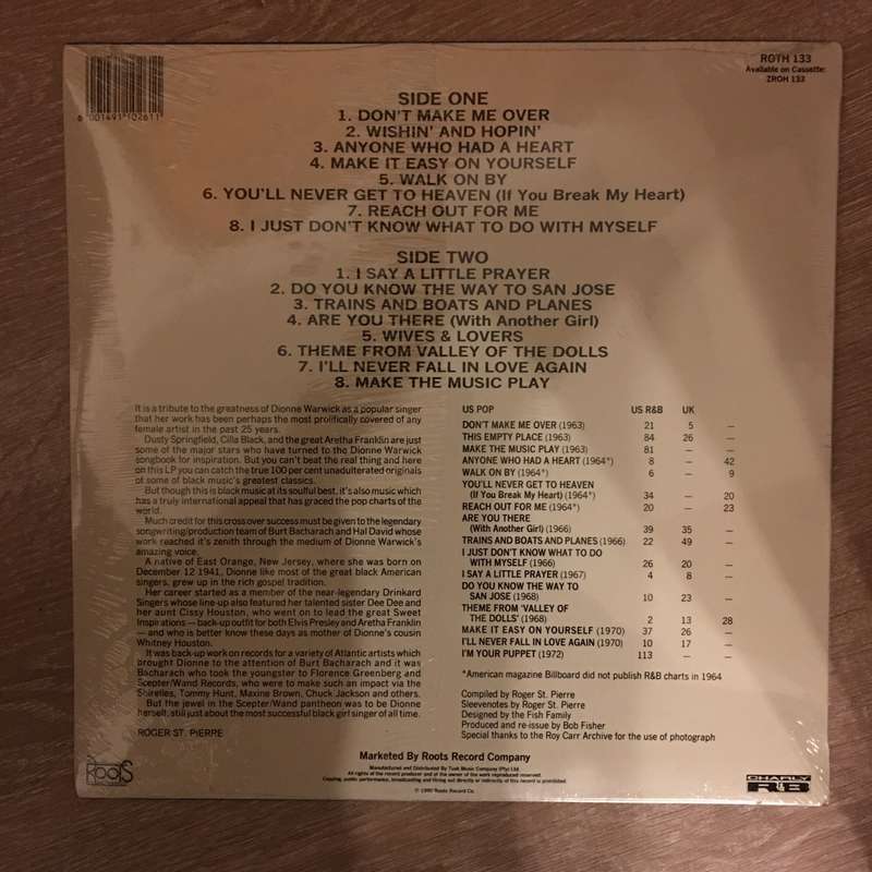 Dionne Warwick - Walk on By and Other Favourites - Vinyl Record LP - Sealed