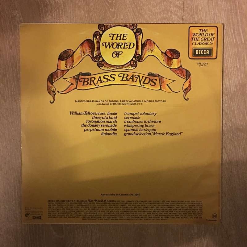 Harry Mortimer - The World Of Brass Brands - Vinyl LP Record - Opened  - Very-Good+ Quality (VG+)