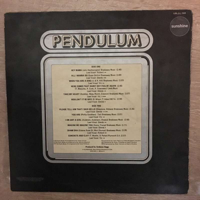 Pendulum  Pendulum - Vinyl LP Record - Opened  - Very-Good Quality (VG)