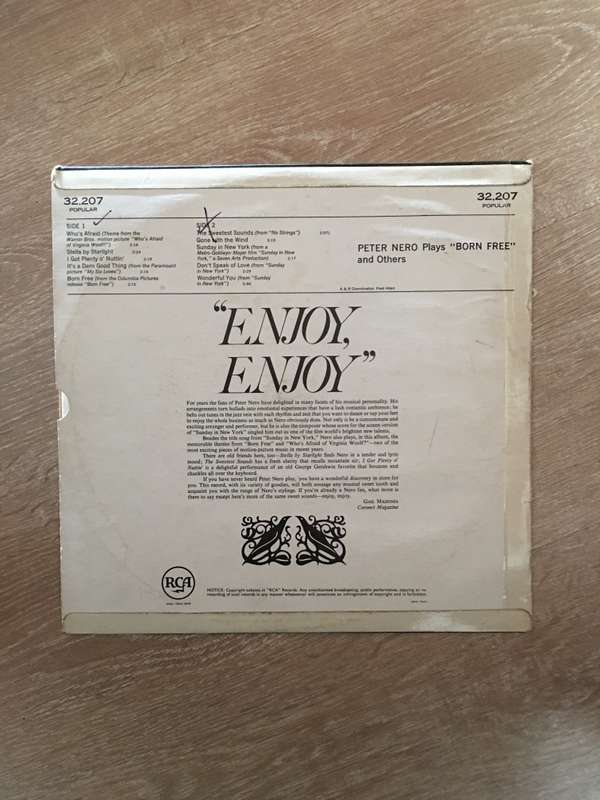 Peter Nero - Born Free - Vinyl LP Record - Opened  - Very-Good Quality (VG)